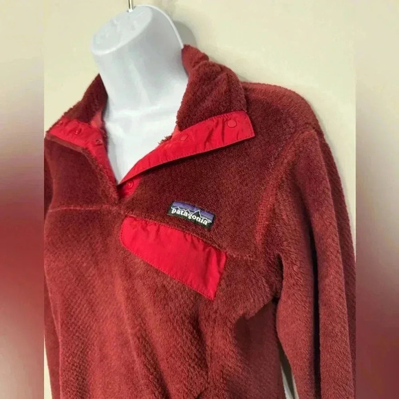 Patagonia Maroon Burgundy Retool Pullover-Women's Sizs XS - Picture 3 of 6